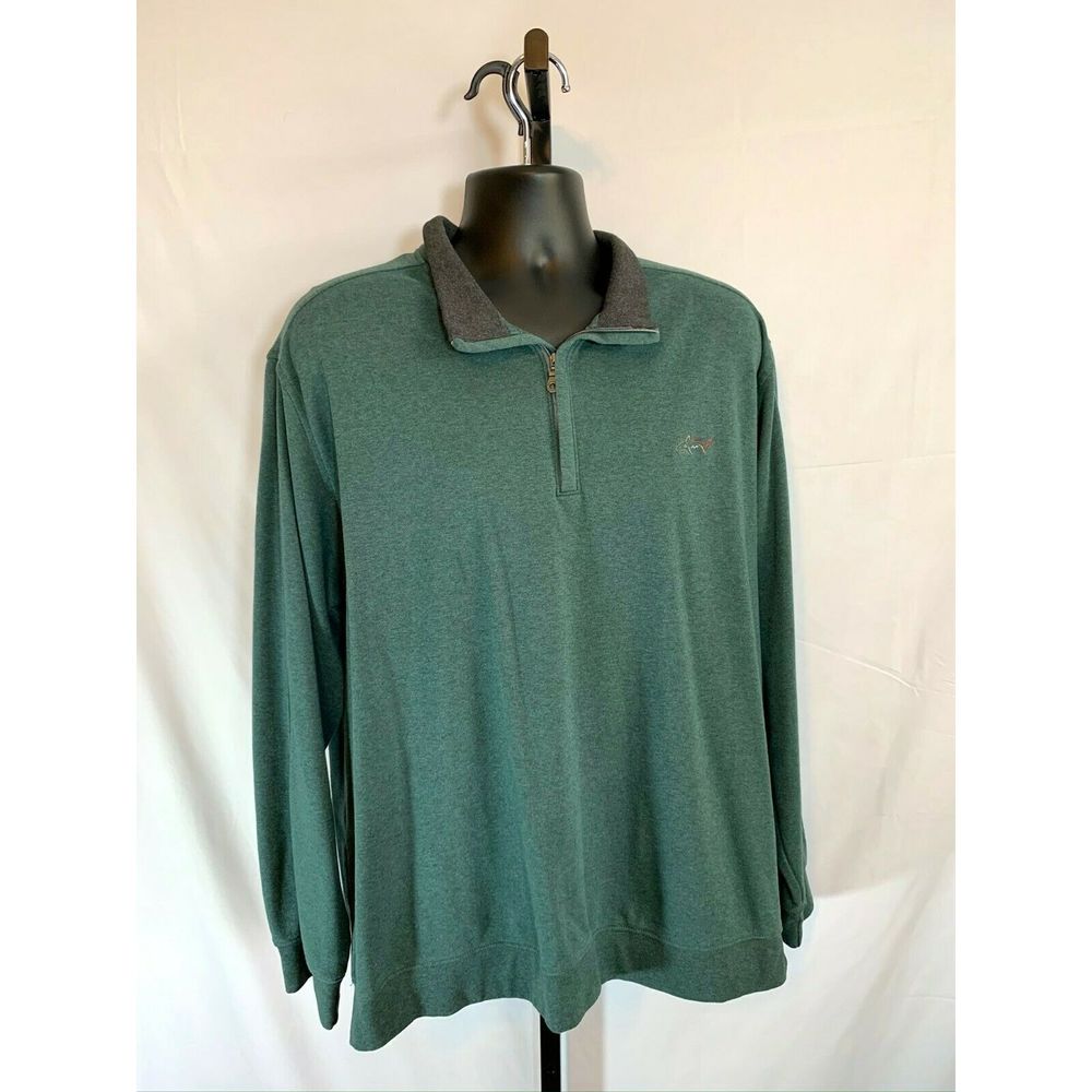 Greg Norman Shark XXL 1/4 Zip Long Sleeve Pullover